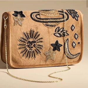 Anthropologie BY ANTHROPOLOGIE CELESTIAL VELVET CLUTCH Style No. 93337251